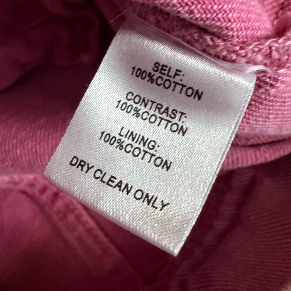 Veveret Daisy Print Button Up Pink Boutique Denim Jacket, Medium - Picture 13 of 15